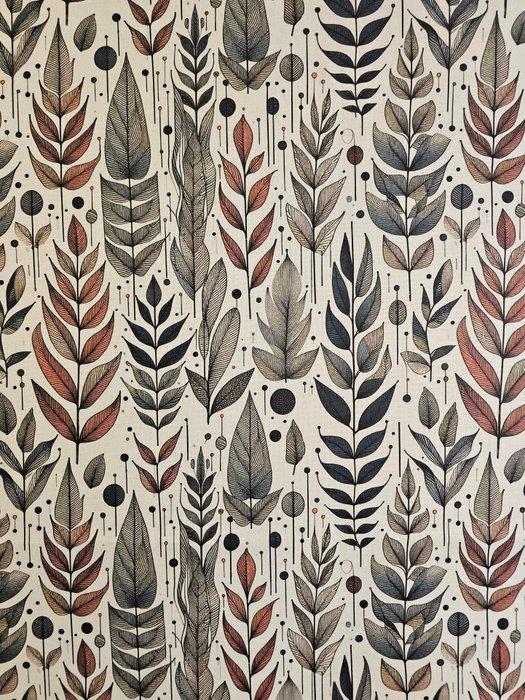 Nordic Leaves nieuwe ontwerp! Exclusief Art Deco-floraal, Antiek en Kunst, Antiek | Kleden en Textiel