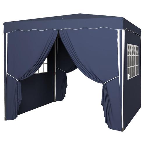 Tuinpaviljoen - PartyX - Opvouwbaar – UV-bescherming - Blauw, Tuin en Terras, Overige Tuin en Terras, Nieuw, Ophalen of Verzenden