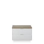 Porto Badmeubelset 90 cm - Wit Hoogglans - Wastafel, Ophalen of Verzenden, Nieuw