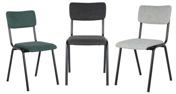 Stapelbare stoel  Indy  EMZ Zwart, Huis en Inrichting, Stoelen, Ophalen of Verzenden