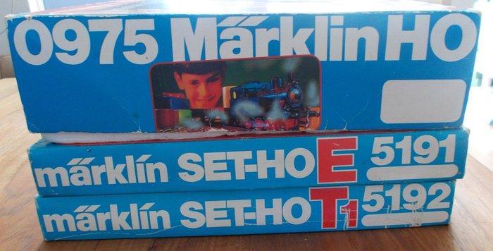 Märklin H0 - 0975 / 5191 / 5192 - Modeltrein (3) - Complete, Hobby en Vrije tijd, Modeltreinen | H0