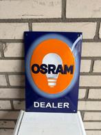 Emaille bord - OSRAM – emaille dealerbord – meerdere lagen, Antiek en Kunst