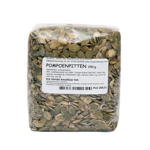 Molen de Hoop Pompoenpitten 250gr, Hobby en Vrije tijd, Taarten en Cupcakes maken, Nieuw, Verzenden