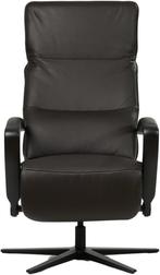 leren industriële relaxfauteuil - zithoogte medium -  ( leer, Huis en Inrichting, Fauteuils, Nieuw, Ophalen of Verzenden, 50 tot 75 cm