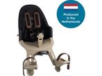 Qibbel Air Fietsstoeltje Voor - Cappuccino -, Fietsen en Brommers, Fietsaccessoires | Fietsstoeltjes, Verzenden, Zo goed als nieuw
