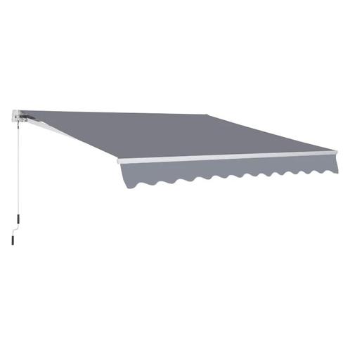 TRUUSK Luifel Knikarmluifel Zonwering Balkon Grijs 2,95 X 2,, Tuin en Terras, Parasols, Nieuw, Verzenden
