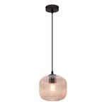 Design hanglamp roze, Charlois, Huis en Inrichting, Lampen | Hanglampen, Design, Nieuw, Ophalen of Verzenden, Glas