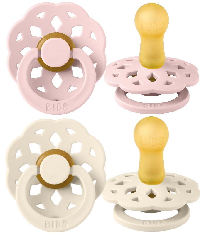 Bibs Boheme Ivory/Blossom 6-18 mnd 2 Stuks Fopspeen, Kinderen en Baby's, Babyvoeding en Toebehoren, Nieuw, Verzenden