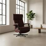 Leren elektrisch relaxfauteuil Pure - Toledo Bordeaux, Huis en Inrichting, Fauteuils, Bohemian, Industrieel, Modern, Scandinavisch