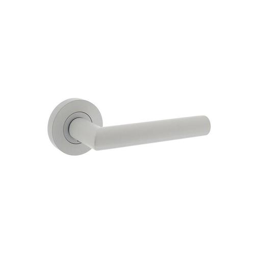 Intersteel Deurkruk Bastian op rozet geveerd - wit, Doe-het-zelf en Verbouw, Hang- en Sluitwerk, Nieuw, Verzenden