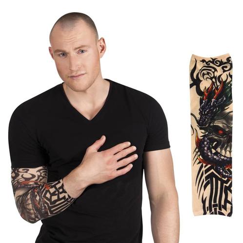 Tattoo Sleeve Dragon Skull, Kleding | Dames, Carnavalskleding en Feestkleding, Nieuw, Ophalen of Verzenden