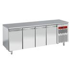 Koeltafel, geventileerd, 4 deuren EN 600x400, Verzenden, Nieuw in verpakking, Koelen en Vriezen