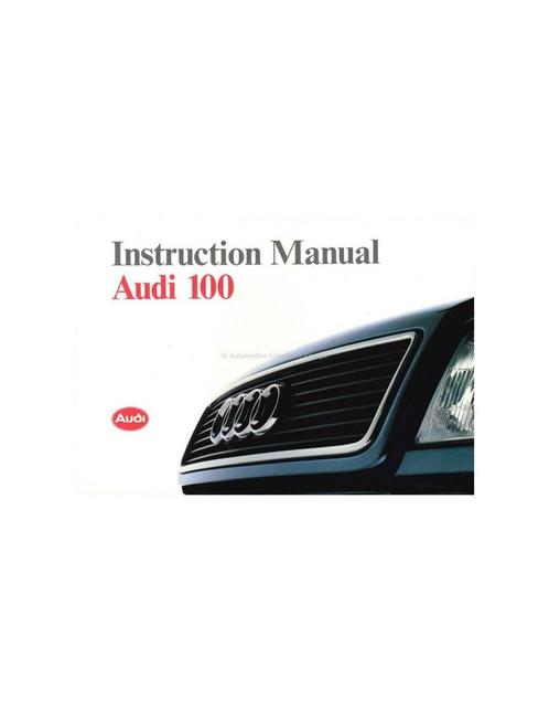 1991 AUDI 100 INSTRUCTIEBOEKJE ENGELS, Auto diversen, Handleidingen en Instructieboekjes