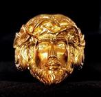 Zegelring - Christendom - Sierlijk - Gezicht van Christus -, Antiek en Kunst