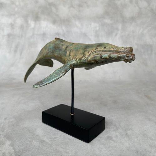 sculptuur, NO RESERVE PRICE - Blue Whale Sculpture - 18 cm -, Antiek en Kunst, Kunst | Designobjecten