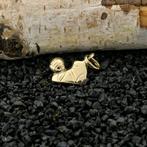 Gouden hanger van een voetbal met schoen (sport), Ophalen of Verzenden, Gebruikt, Goud, Overige merken