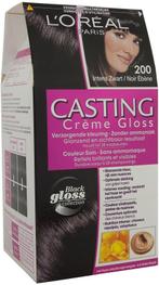 L'OREAL CASTING CREME GLOSS 200 INTENS ZWART HAARVERF PAK .., Verzenden, Nieuw