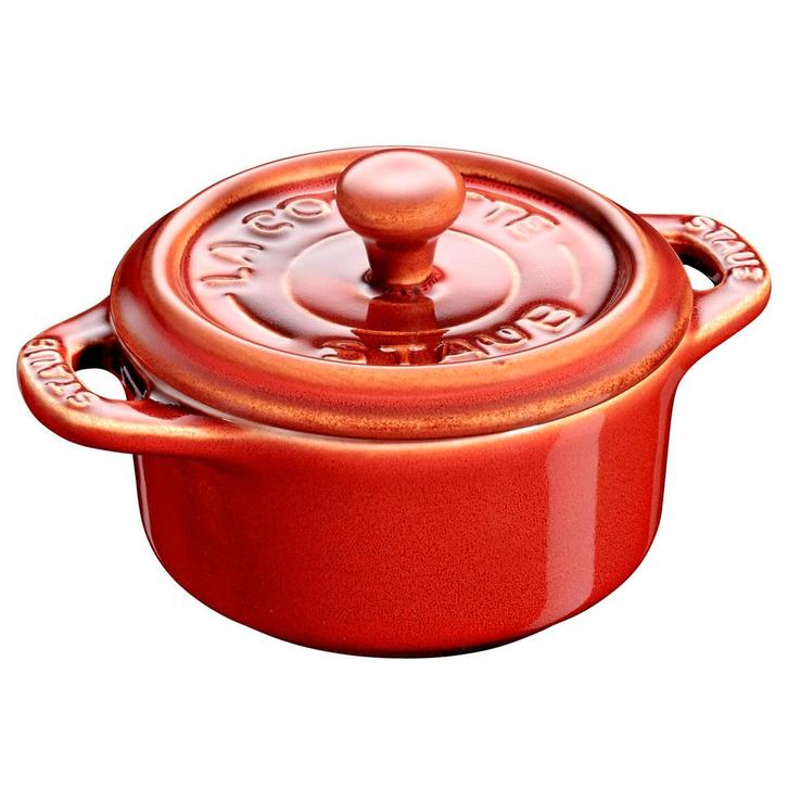 GGM Gastro | STAUB | CERAMIQUE - Mini Kookpot - Ø 100mm - |, Huis en Inrichting, Keuken | Servies, Effen, Nieuw, Kop(pen) en/of Schotel(s)
