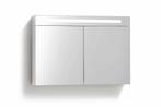 Spiegelkast 120 met LED verlichting, stopcontact en schakela, Huis en Inrichting, Verzenden, Nieuw