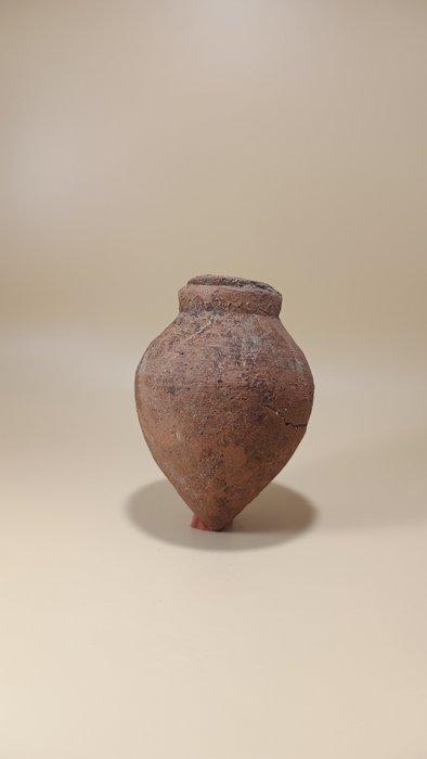 Etruscan Terracotta Votive model, van een hart, Verzamelen, Mineralen en Fossielen