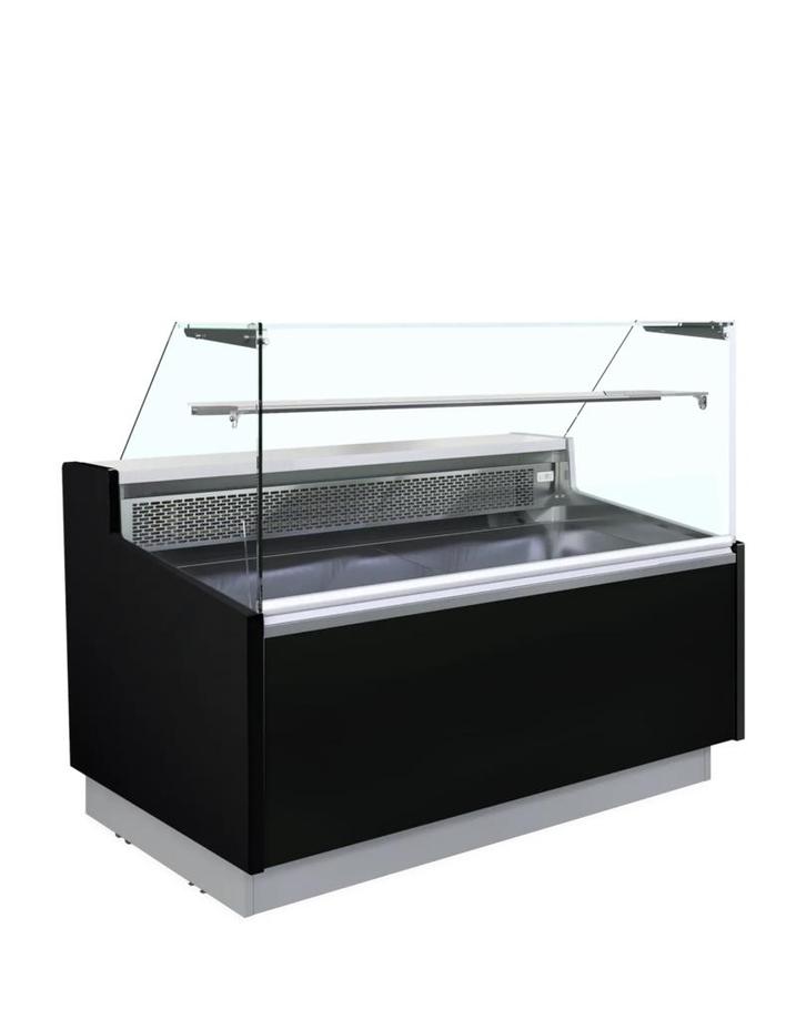 Koeltoonbank | Zwart | Verlicht |  -1 tot +5 °C | 198 x 9.., Zakelijke goederen, Horeca | Keukenapparatuur, Verzenden