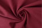 10 meter molton stof - Bordeaux rood, Hobby en Vrije tijd, Stoffen en Lappen, 120 cm of meer, Ophalen of Verzenden, Katoen, Rood