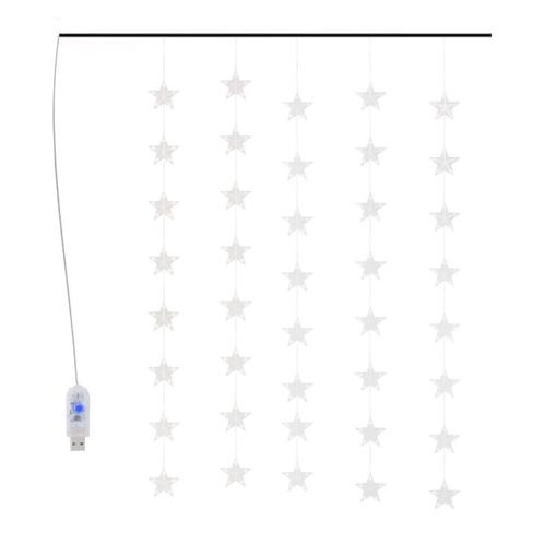 Lichtsnoer Sterrengordijn 216cm - Multicolor | OP=OP | 53..., Tuin en Terras, Buitenverlichting, Netvoeding, Minder dan 50 watt