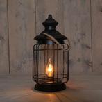 Solar Lantaarn Vintage - Met Vlameffect - 35 cm, Tuin en Terras, Zonne-energie, Staal, Verzenden, Minder dan 50 watt