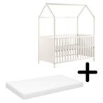 Cabino Baby Bed Sterre Wit 60 x 120 cm Met Matras, Kinderen en Baby's, Babywiegjes en Ledikanten, Nieuw, Ophalen of Verzenden