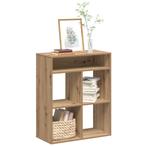 vidaXL Boekenkast 66x31x80 cm bewerkt hout artisanaal, Huis en Inrichting, Verzenden, Nieuw, Overige houtsoorten