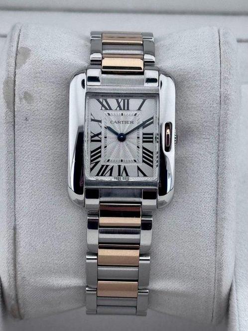 Cartier - Tank Anglaise - 3485 - Unisex - 2008, Sieraden, Tassen en Uiterlijk, Horloges | Heren
