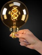 Lucide G125 - Filament lamp - Ø 12,5 cm - LED Dimbaar - E27, Huis en Inrichting, Lampen | Losse lampen, Ophalen of Verzenden, Nieuw