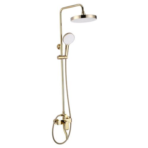 REA Glanzend gouden doucheset - Regendouche & handdouche..., Doe-het-zelf en Verbouw, Sanitair, Nieuw, Ophalen of Verzenden