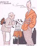 Hendrikus Colijn? als hondje van de Graaf op spotprent, Antiek en Kunst, Kunst | Litho's en Zeefdrukken, Verzenden