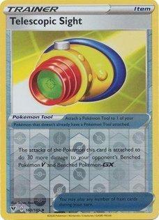 Telescopic Sight 160/185 reverse holo Vivid Voltage, Hobby en Vrije tijd, Verzamelkaartspellen | Pokémon, Losse kaart, Nieuw, Foil