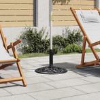 vidaXL Parasolvoet 48x48x33 cm gietijzer zwart, Tuin en Terras, Parasols, Verzenden, Nieuw, Minder dan 1 meter, Parasolvoet