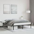 vidaXL Bedframe metaal zwart 150x200 cm, Huis en Inrichting, Slaapkamer | Bedden, Verzenden, Zwart, Overige maten, 200 cm