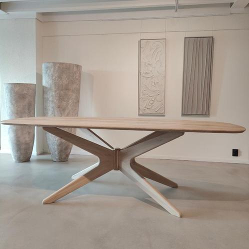 Mooddi Eettafel Trapani (Deens) Ovaal met Spinpoot, Huis en Inrichting, Tafels | Eettafels, 100 tot 150 cm, 200 cm of meer, Ovaal