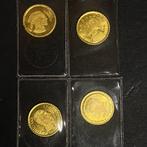 Wereld. 1970s Lot of 4 “World Smallest 8K Gold Coins 1970