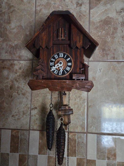 Koekoeksklok, Zwarte Woud pendule - inne - Hout, Messing -, Antiek en Kunst, Antiek | Klokken