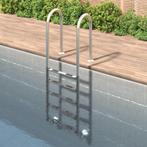 vidaXL Zwembadladder 54x38x211 cm 304 roestvrij staal, Tuin en Terras, Zwembad-toebehoren, Verzenden, Nieuw