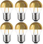 6 stuks Ledmaxx LED kopspiegellamp goud E27 2W 180lm 2200..., Nieuw, Ophalen of Verzenden