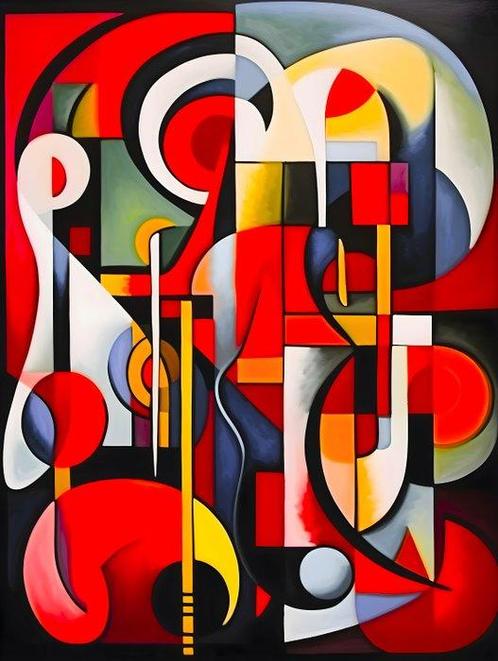 Marta Ellie (1985) - Red Cadence XXL, Antiek en Kunst, Kunst | Schilderijen | Modern