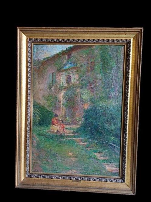 Emilio Rizzi (1881–1952) - Marina e Miretta a Nave, Antiek en Kunst, Kunst | Schilderijen | Klassiek