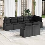 vidaXL Tuin Sofa Set 8 pcs poly rattan, Tuin en Terras, Verzenden, Nieuw, Rotan