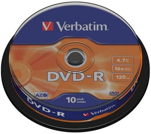 Verbatim | DVD-R | 4.7 GB | Matt Silver | 10 Stuks, Computers en Software, Beschrijfbare discs, Nieuw, Verzenden