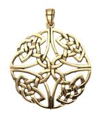 Keltische knoop in kruis ketting hanger - brons, Nieuw, Verzenden