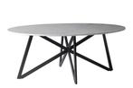 DT- Marble Oval Web White 200cm-12742, Huis en Inrichting, Tafels | Eettafels, Ophalen of Verzenden, Nieuw