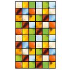 Raamfolie Glas In Lood Zelfklevend Gekleurd 80x200CM, Verzenden, Nieuw