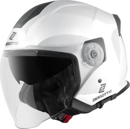 Bogotto H586 Wit Jethelm, Motoren, Kleding | Motorhelmen, Jethelm, Heren, XXL, Nieuw met kaartje, Overige merken, Verzenden